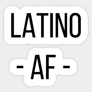 LATINO AS F Sticker